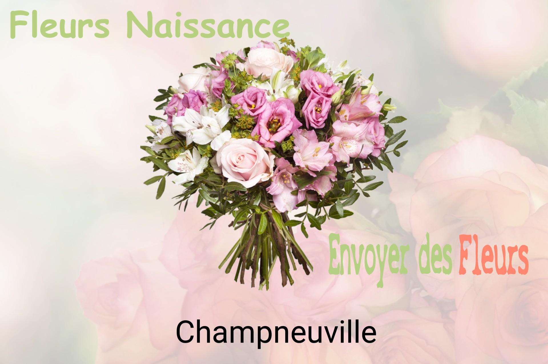 Bouquet de fleurs de naissance livré à Champneuville